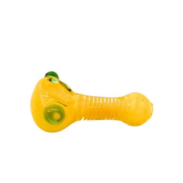 GLASS 3"INCH DICORE FRYUT DOUBLIC LYME DESIGN HANDPIPE ASSORTED