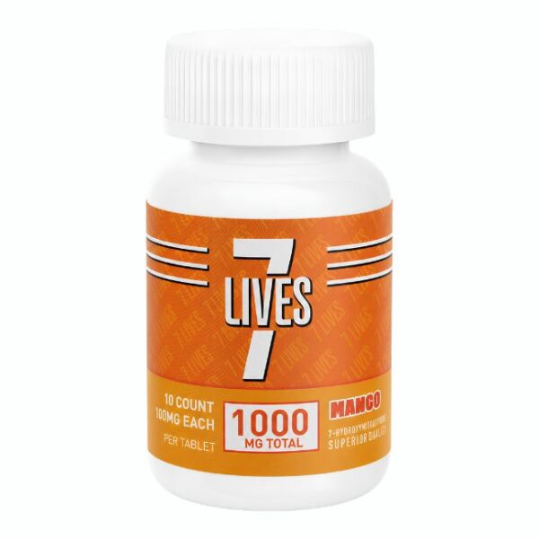 7 LIVES 7-HYDROXY 100MG PER TABLET 10CT/ JAR