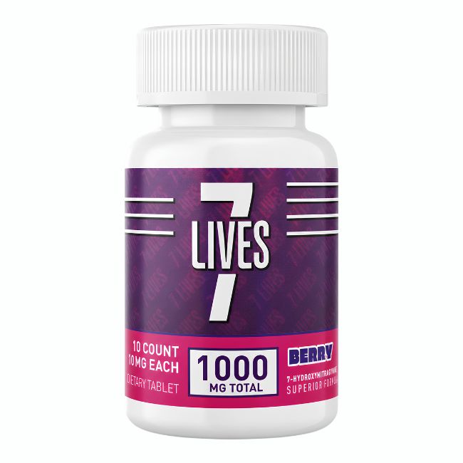 7 LIVES 7-HYDROXY 100MG PER TABLET 10CT/ JAR