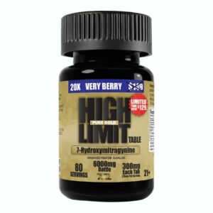 HIGH LIMIT BY 7ORZ 7-HYDROXY PURE GOLD 300MG PER TABLET 20CT/ JAR HIGH LIMIT BY 7ORZ 7-HYDROXY PURE GOLD 300MG PER TABLET 20CT/ JAR