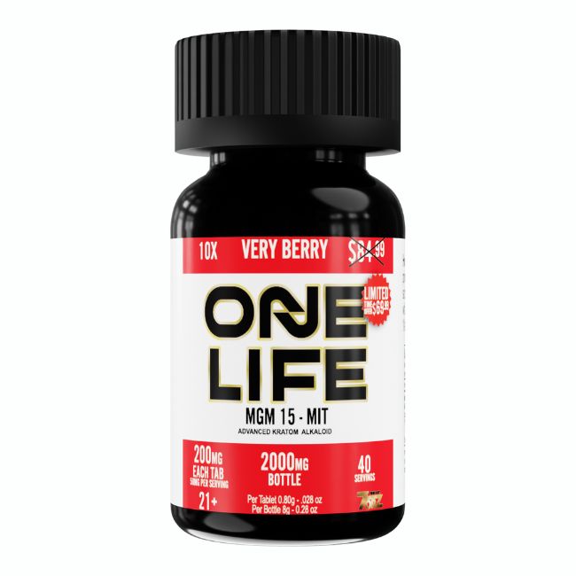 ONE LIFE BY 7ORZ MGM 15 - MIT 200MG PER TABLET 10CT/ JAR