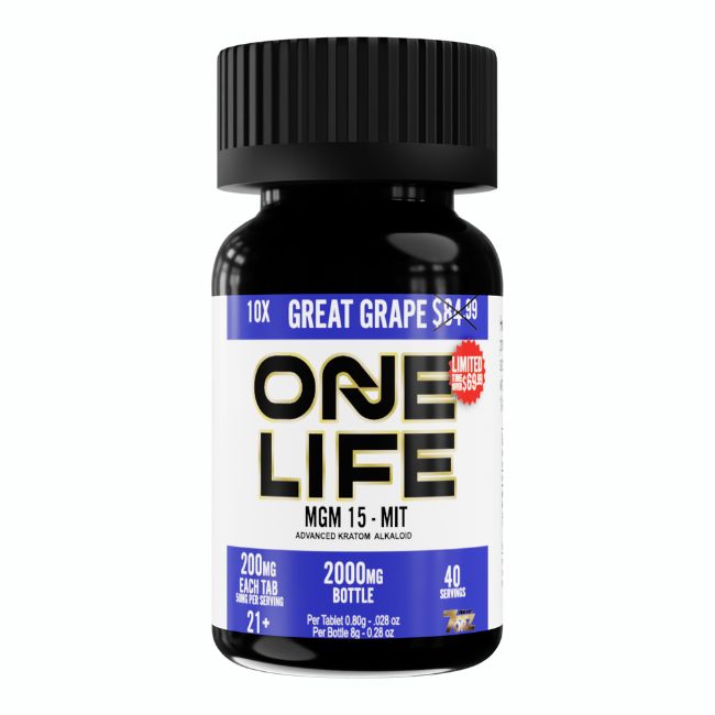 ONE LIFE BY 7ORZ MGM 15 - MIT 200MG PER TABLET 10CT/ JAR