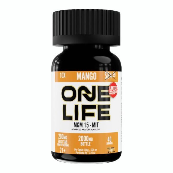 ONE LIFE BY 7ORZ MGM 15 - MIT 200MG PER TABLET 10CT/ JAR