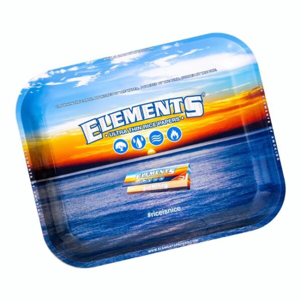 ELEMENTS METAL ROLLING TRAY LARGE