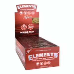 ELEMENTS RED MODIANO HEMP PAPERS 25CT/ BOX ELEMENTS RED MODIANO HEMP PAPERS 25CT/ BOX