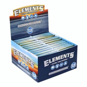 ELEMENTS ULTRA THIN CONNOISSEUR KING SIZE SLIM + TIPS PAPER 24CT/ BOX ELEMENTS ULTRA THIN CONNOISSEUR KING SIZE SLIM + TIPS PAPER 24CT/ BOX
