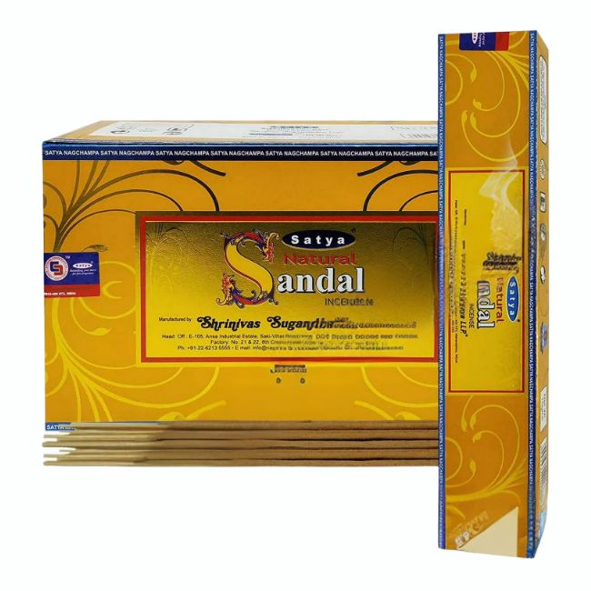 SATYA INCENSE NATURAL SERIES 15GRAM 12CT/ BOX