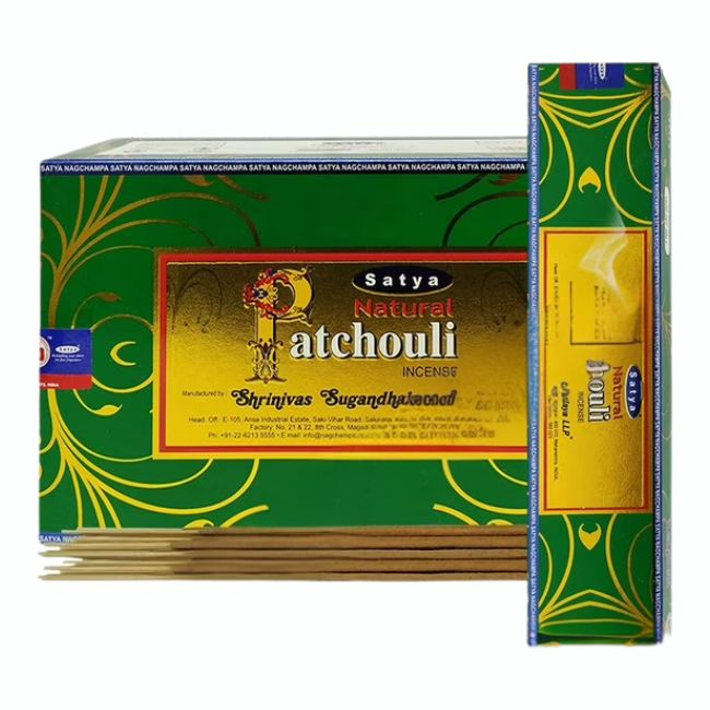 SATYA INCENSE NATURAL SERIES 15GRAM 12CT/ BOX