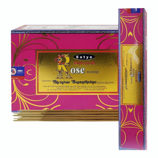 SATYA INCENSE NATURAL SERIES 15GRAM 12CT/ BOX