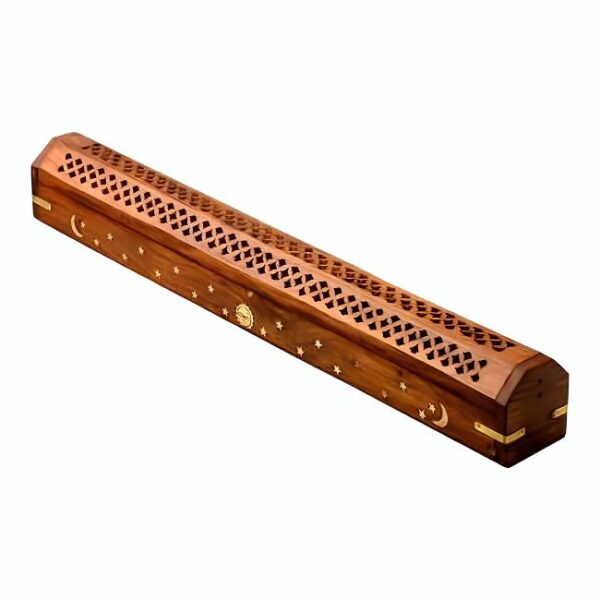 KADILO 19'' COFFIN WITH STORAGE INCENSE HOLDER 2PK