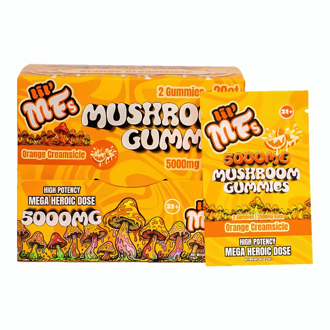 LIL' MFS MUSHROOM MEGA HEROIC DOSE 5000MG GUMMIES 2CT/20PK DISPLAY