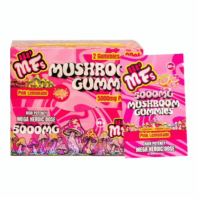 LIL' MFS MUSHROOM MEGA HEROIC DOSE 5000MG GUMMIES 2CT/20PK DISPLAY