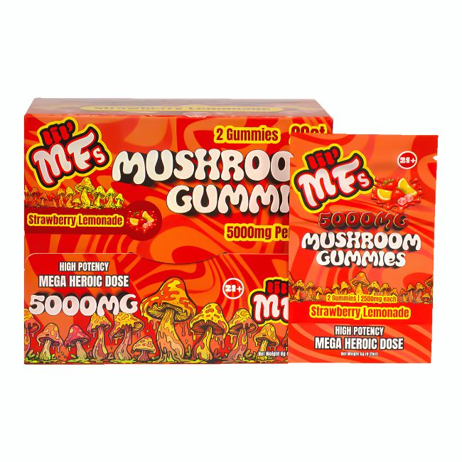 LIL' MFS MUSHROOM MEGA HEROIC DOSE 5000MG GUMMIES 2CT/20PK DISPLAY