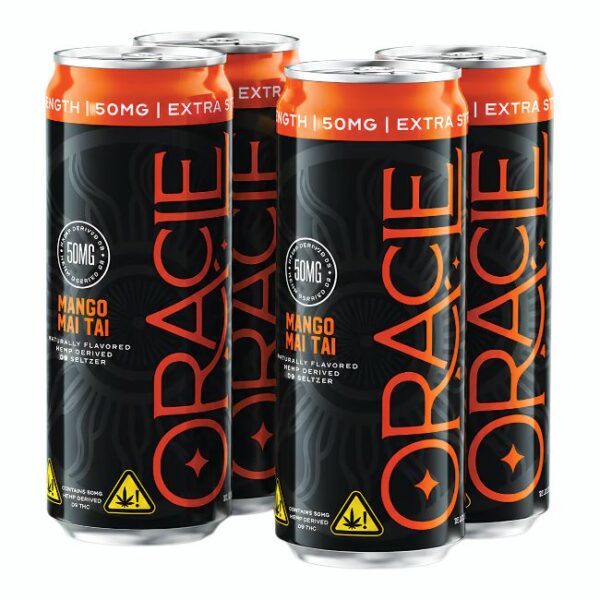 ORACLE ORGANIX HEMP DRIVED D9 EXTRA STRENGHT SELTZER DRINK 50MG (12OZ 355ML/ CAN) 4PK