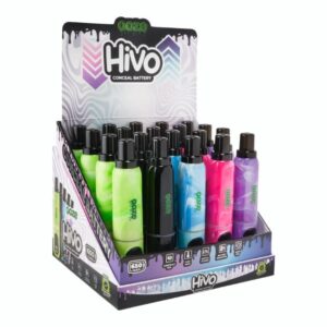 OOZE HIVO 650mAH CONCEAL BATTERY ASSORTED COLORS 20CT/ DISPLAY OOZE HIVO 650mAH CONCEAL BATTERY ASSORTED COLORS 20CT/ DISPLAY
