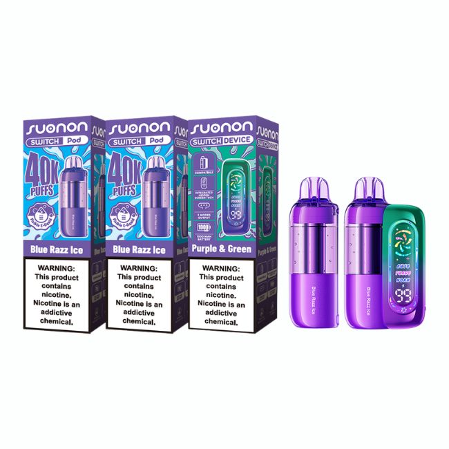 SUONON SWITCH KIT 5% DISPOSABLE 2PODS & 1DEVICE (150ML) 80K PUFFS 5CT/ BOX