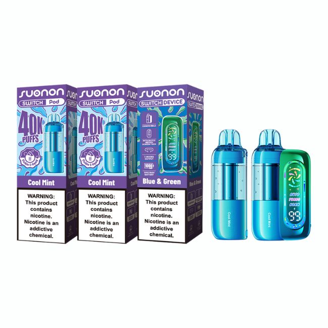 SUONON SWITCH KIT 5% DISPOSABLE 2PODS & 1DEVICE (150ML) 80K PUFFS 5CT/ BOX