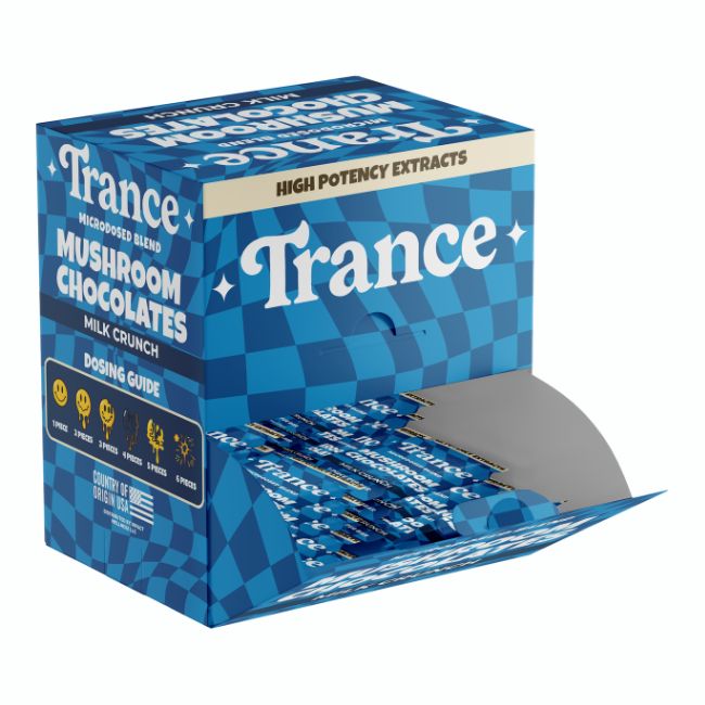 TRANCE MICRODOSED BLEND MUSHROOM CHOCOLATES 1CT/ 50PK DISPLAY