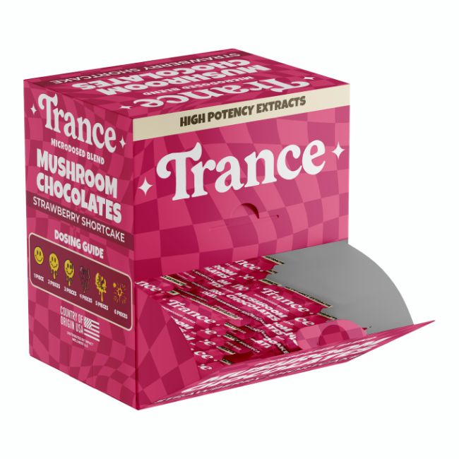 TRANCE MICRODOSED BLEND MUSHROOM CHOCOLATES 1CT/ 50PK DISPLAY