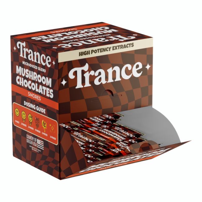 TRANCE MICRODOSED BLEND MUSHROOM CHOCOLATES 1CT/ 50PK DISPLAY