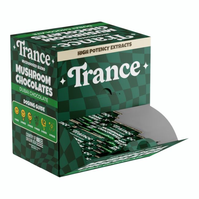 TRANCE MICRODOSED BLEND MUSHROOM CHOCOLATES 1CT/ 50PK DISPLAY