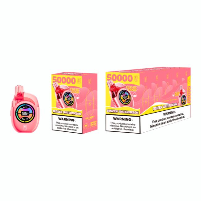 UT BY FLUM CLEAR TANK 5% DISPOSABLE (90ML) 50K PUFFS 5CT/ BOX