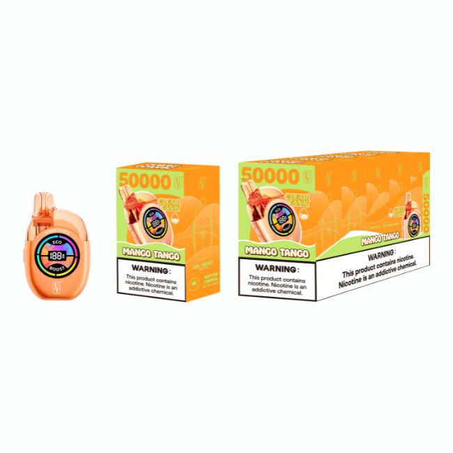 UT BY FLUM CLEAR TANK 5% DISPOSABLE (90ML) 50K PUFFS 5CT/ BOX