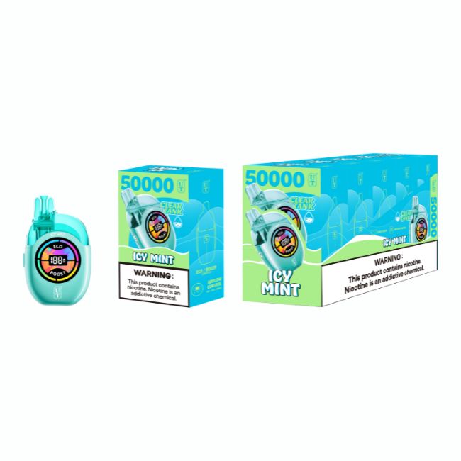 UT BY FLUM CLEAR TANK 5% DISPOSABLE (90ML) 50K PUFFS 5CT/ BOX