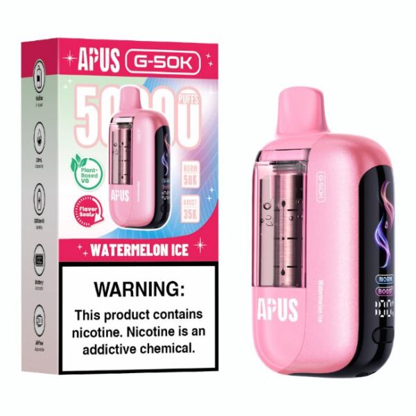 APUS G-50K 5% DISPOSABLE (100ML) 50K PUFFS 5CT/ BOX