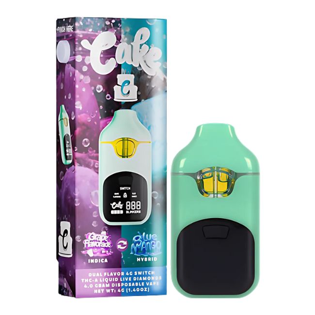 CAKE THCA LIQUID LIVE DIAMONDS SWITCH DUAL 4GM DISPO 5CT/ BOX