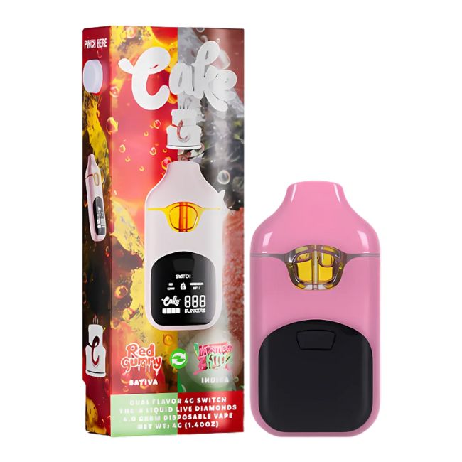 CAKE THCA LIQUID LIVE DIAMONDS SWITCH DUAL 4GM DISPO 5CT/ BOX