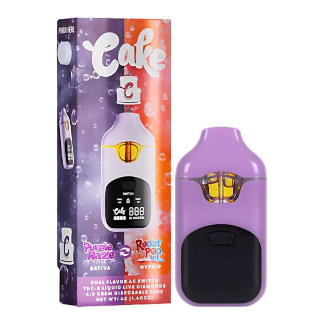 CAKE THCA LIQUID LIVE DIAMONDS SWITCH DUAL 4GM DISPO 5CT/ BOX