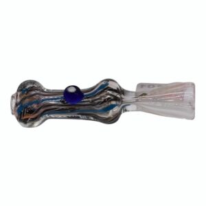 3” DESIGNED FUMING GLASS CHILLUM 3'' DESIGNED FUMING GLASS CHILLUM