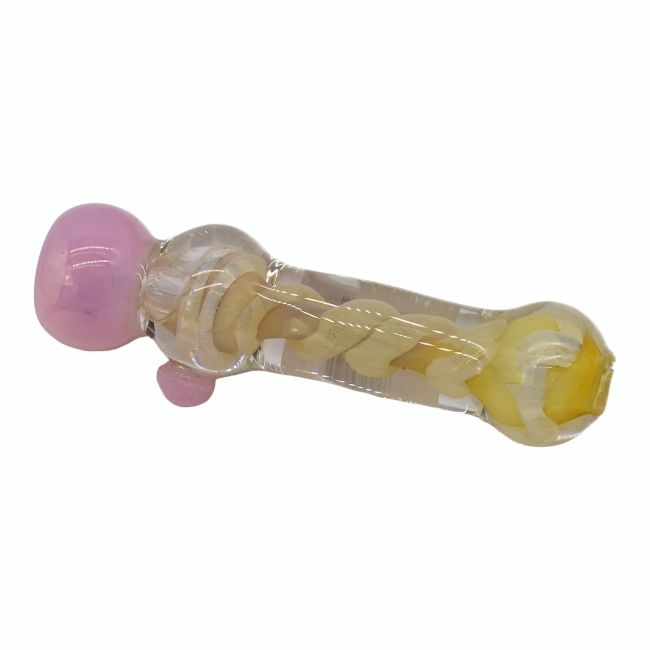 4" DOTED DESIGN COLOR FULL CHILLUM