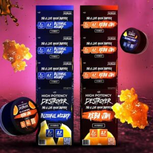 DESTROYER HIGH POTENCY THC-A LIVE ROSIN BADDER 2.5GM DAB 5CT/ BOX DESTROYER HIGH POTENCY THC-A LIVE ROSIN BADDER 2.5GM DAB 5CT/ BOX