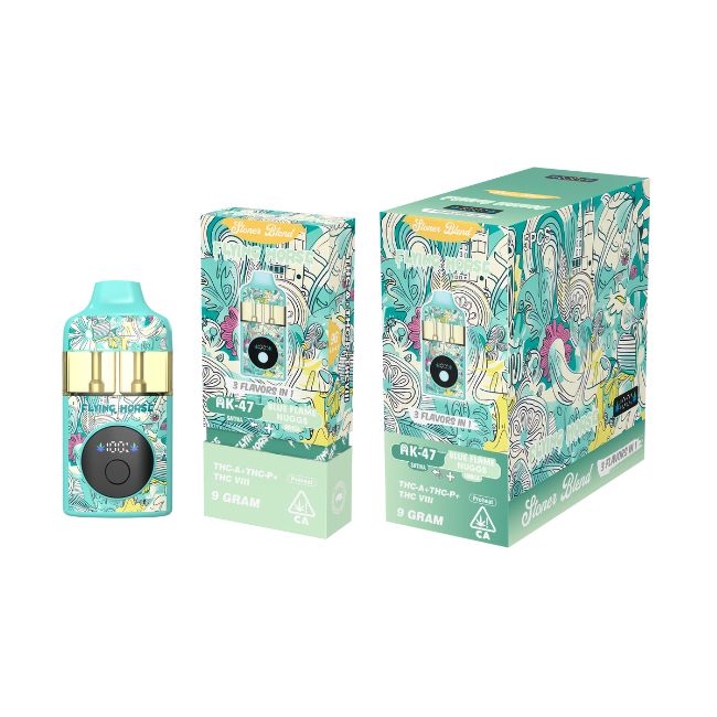 FLYING HORSE STONER BLEND THC IX + THCP+THC VIII 3 IN 1 FLAVOR 9GM DISPO 5CT/ BOX