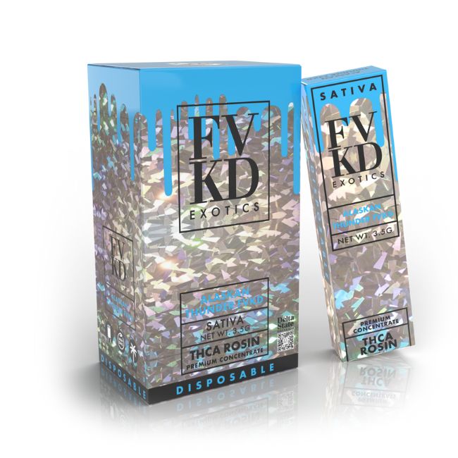 FVKD EXOTICS PREMIUM THCA ROSIN 3.5GM DISPO 6CT/ BOX