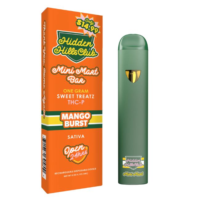 HIDDEN HILLS MINI MART SWEET TREATZ THCA + THCP 1GM DISPO 5CT/ BOX