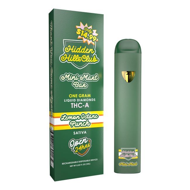 HIDDEN HILLS MINI MART THC-A LIQUID DIAMOND 1GM DISPO 5CT/ BOX