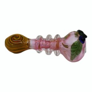 4.5'' PINK DOUBLE LEAF HAND PIPE
