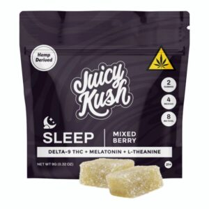 JUICY KUSH D9 THC GUMMIES 8MG 2CT/30PK DISPLAY