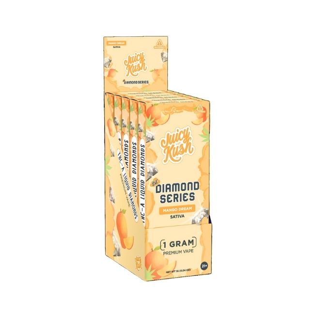 JUICY KUSH LIL' DIAMOND SERIES THC-A LIQUID DIAMOND 1GM DISPO 5CT/ BOX