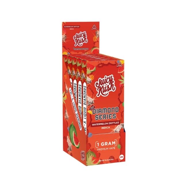 JUICY KUSH LIL' DIAMOND SERIES THC-A LIQUID DIAMOND 1GM DISPO 5CT/ BOX