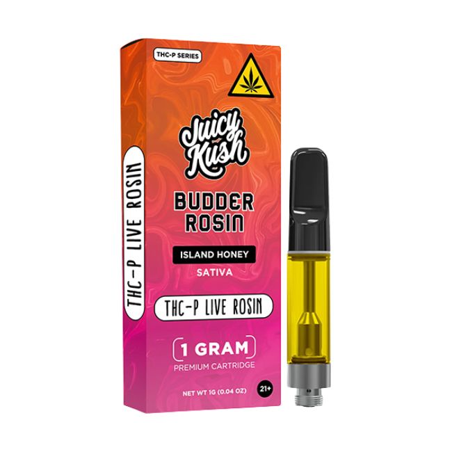 JUICY KUSH BUDDER ROSIN THC-P LIVE ROSIN 1GM CART 5CT/ BOX