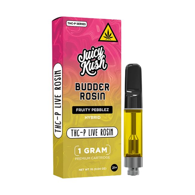 JUICY KUSH BUDDER ROSIN THC-P LIVE ROSIN 1GM CART 5CT/ BOX