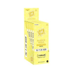 JUICY KUSH BUDDER ROSIN THC-P LIVE ROSIN 1GM DISPO 5CT/ BOX