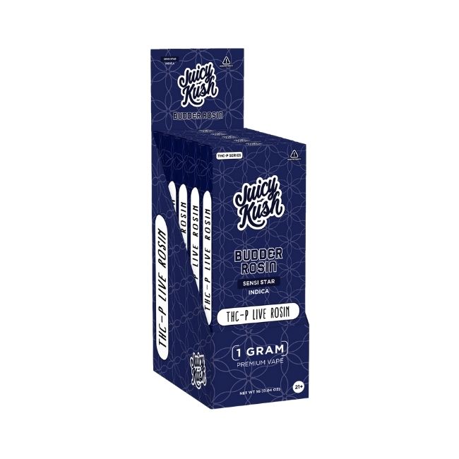 JUICY KUSH BUDDER ROSIN THC-P LIVE ROSIN 1GM DISPO 5CT/ BOX