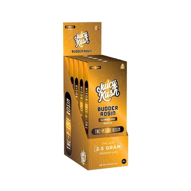 JUICY KUSH BUDDER ROSIN THC-P LIVE ROSIN 2.5GM DISPO 5CT/ BOX