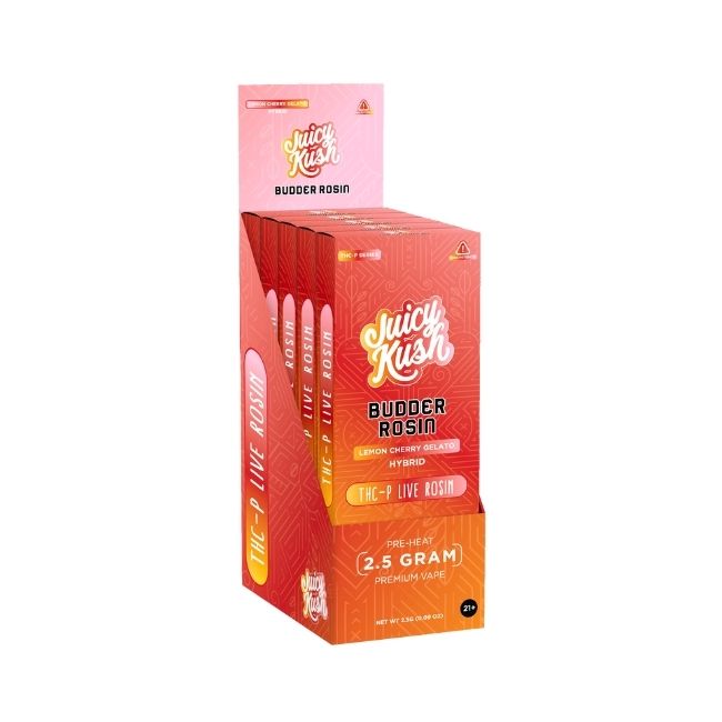 JUICY KUSH BUDDER ROSIN THC-P LIVE ROSIN 2.5GM DISPO 5CT/ BOX