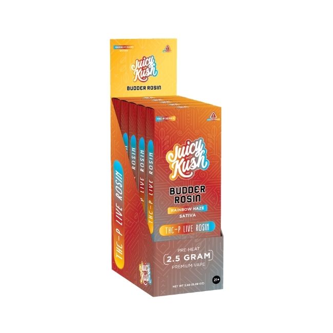 JUICY KUSH BUDDER ROSIN THC-P LIVE ROSIN 2.5GM DISPO 5CT/ BOX
